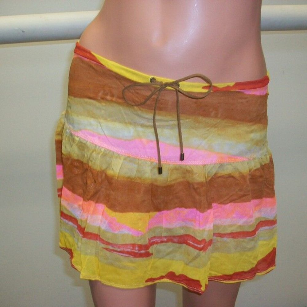 Sauvage Multi-Colored Striped Cover-Up Large